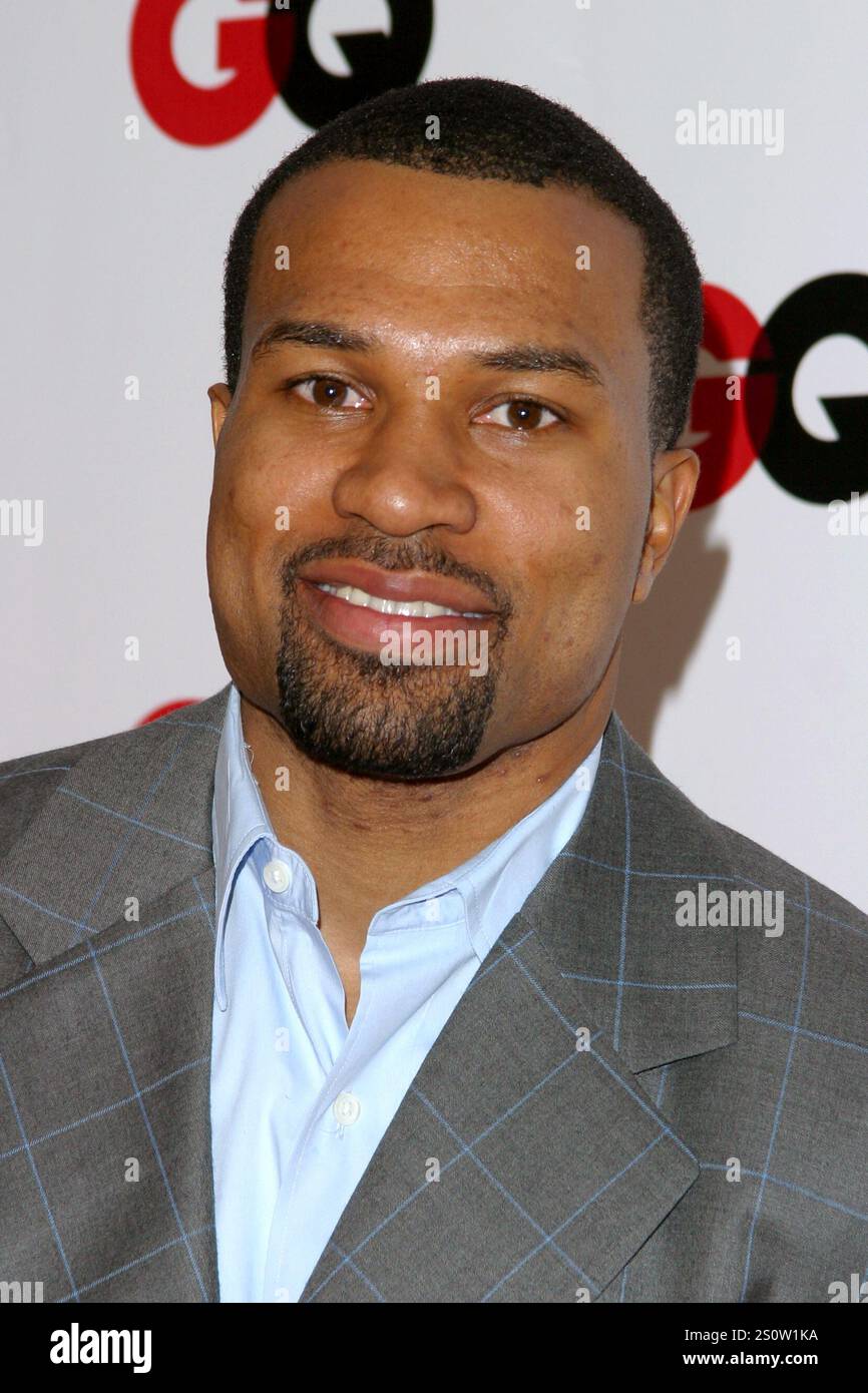 HOLLYWOOD, CA, USA: Derek Fisher von Los Angeles Lakers besucht GQ Honors Tinseltown mit der Enthüllung der GQ Annual Hollywood Ausgabe in der GQ Lounge im White Lotus in Hollywood, Kalifornien am 20. Februar 2003. © Lee Roth / Roth Stock Celebrity Archives Stockfoto