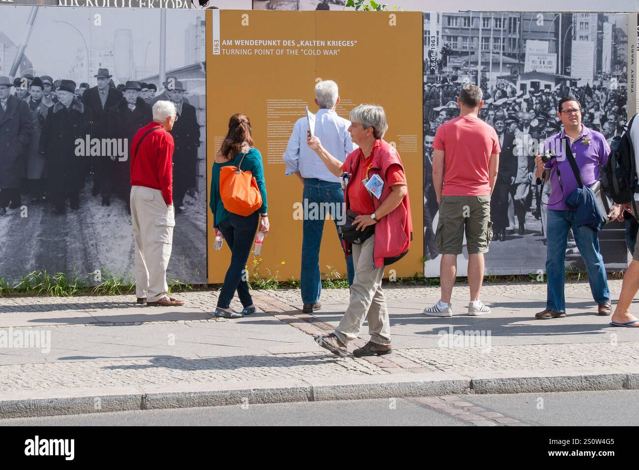 Sommer in Berlin 2013 in der Friedrichstraße Stockfoto