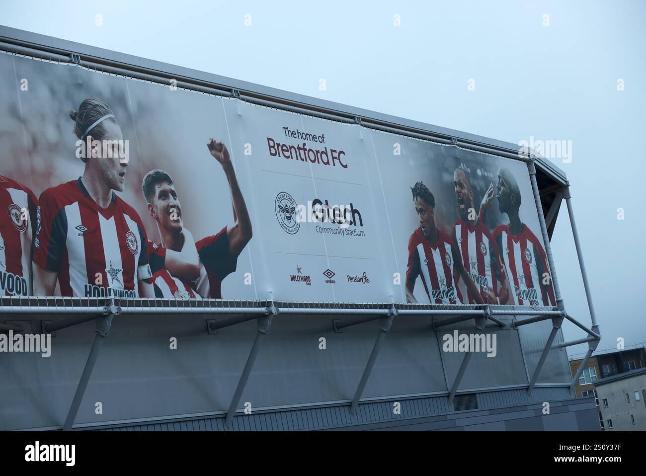 Allgemeine Ansichten des Brentford Football Club in London, Großbritannien. Stockfoto