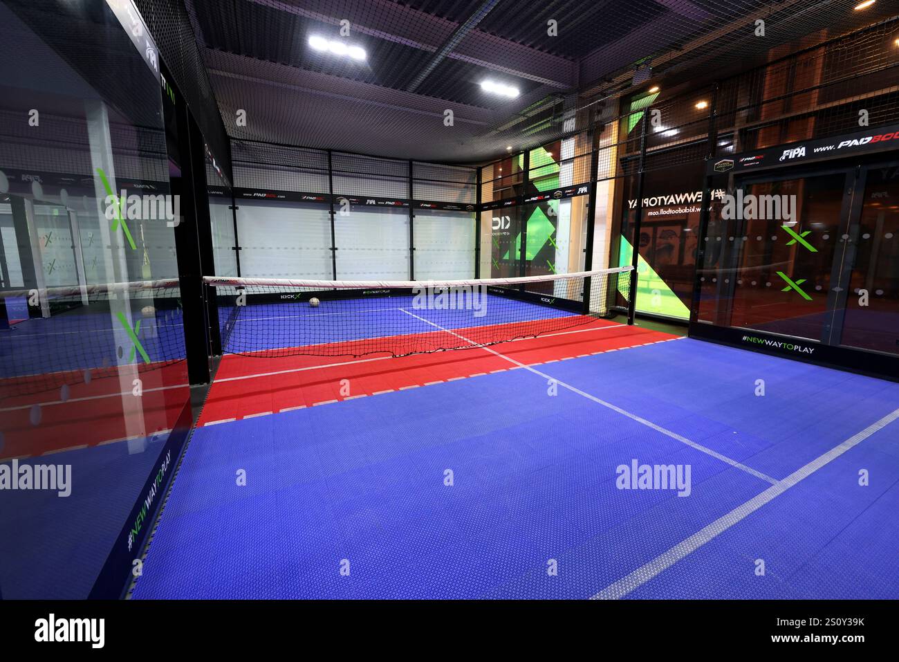 Allgemeine Ansichten von Padbol Courts in London, Großbritannien. Stockfoto