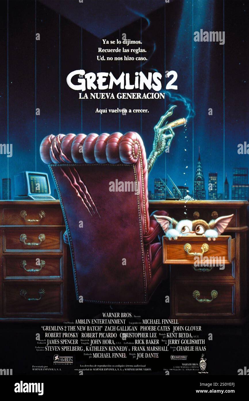 GREMLINS 2: THE NEW BATCH (1990) UNTER DER REGIE VON JOE DANTE. Beschreibung: WARNER BROTHERS / Album Stockfoto