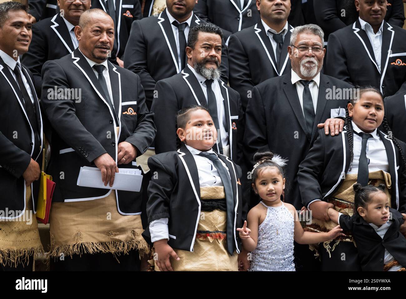 Aborigines treffen und feiern im Parlament von New South Wales, Sydney, NSW, Australien Stockfoto