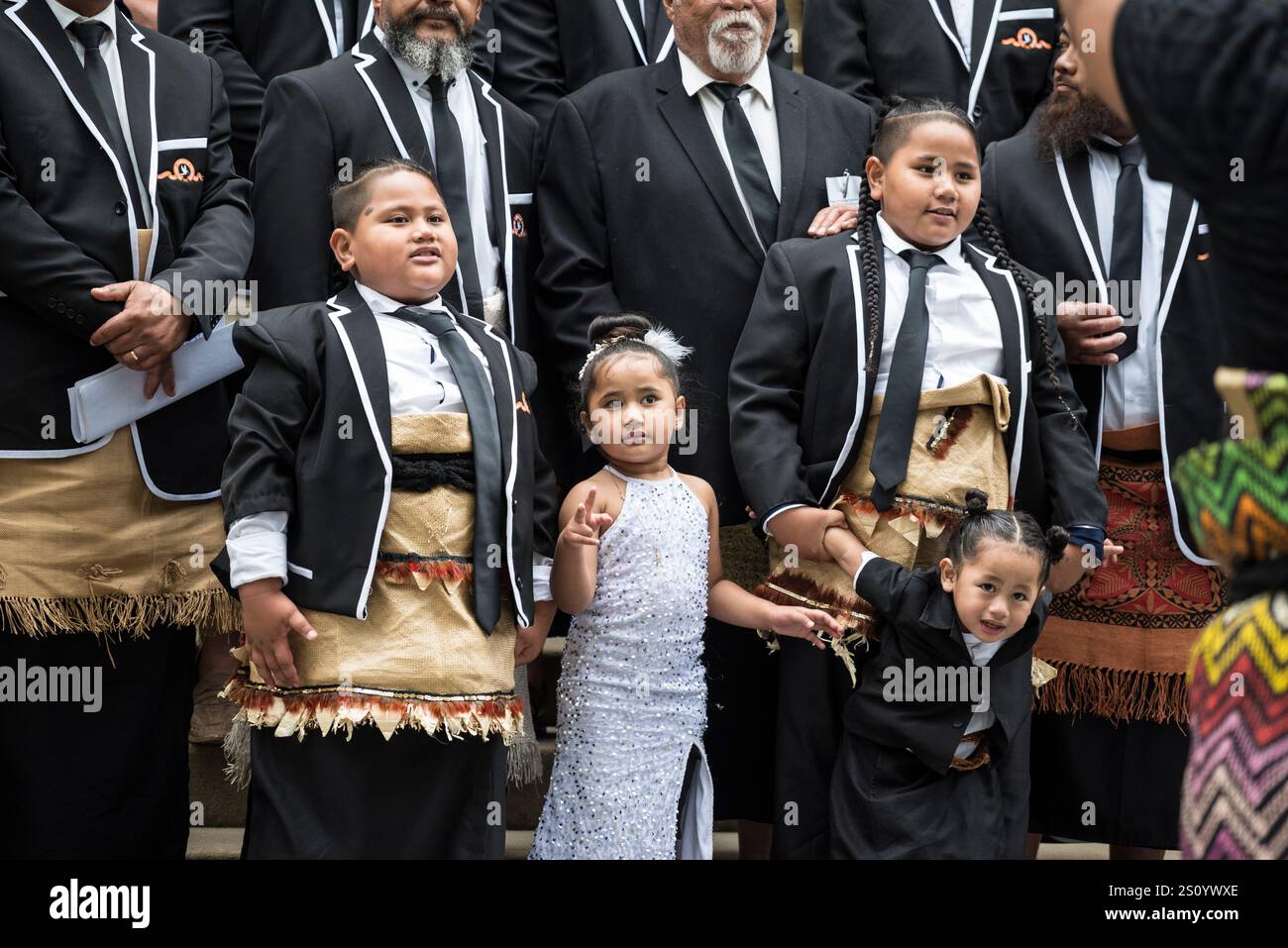 Aborigines treffen und feiern im Parlament von New South Wales, Sydney, NSW, Australien Stockfoto
