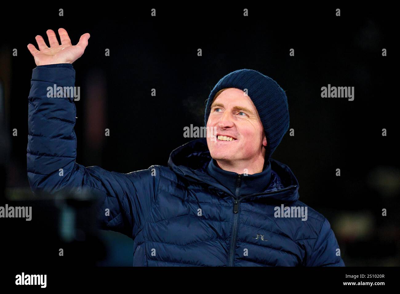 Severin Freund ZDF-TV-Experte auf der 73. Vier-Schanzentournier Skispringen am 28. Dezember 2024 in der Schattenbergschanze ORLEN Arena in Oberstdorf, Bayern, Deutschland, Fotograf: Peter Schatz Stockfoto