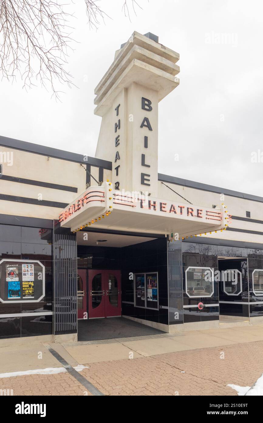 Bailey Theater, eines der ältesten zweckgebauten Theater in Alberta, Kanada, in Camrose Stockfoto