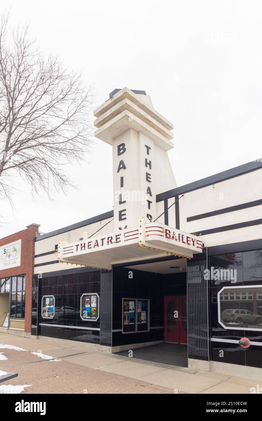 Bailey Theater, eines der ältesten zweckgebauten Theater in Alberta, Kanada, in Camrose Stockfoto