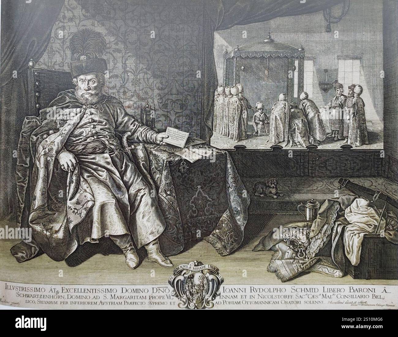 Elias Widemann Hieronymus Joachims Johann Rudolf Schmid 1651. Stockfoto