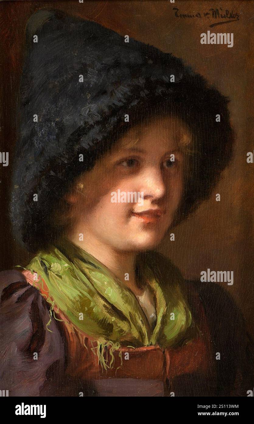 Emma Müller Edle von Seehof Junges Dirndl. Stockfoto