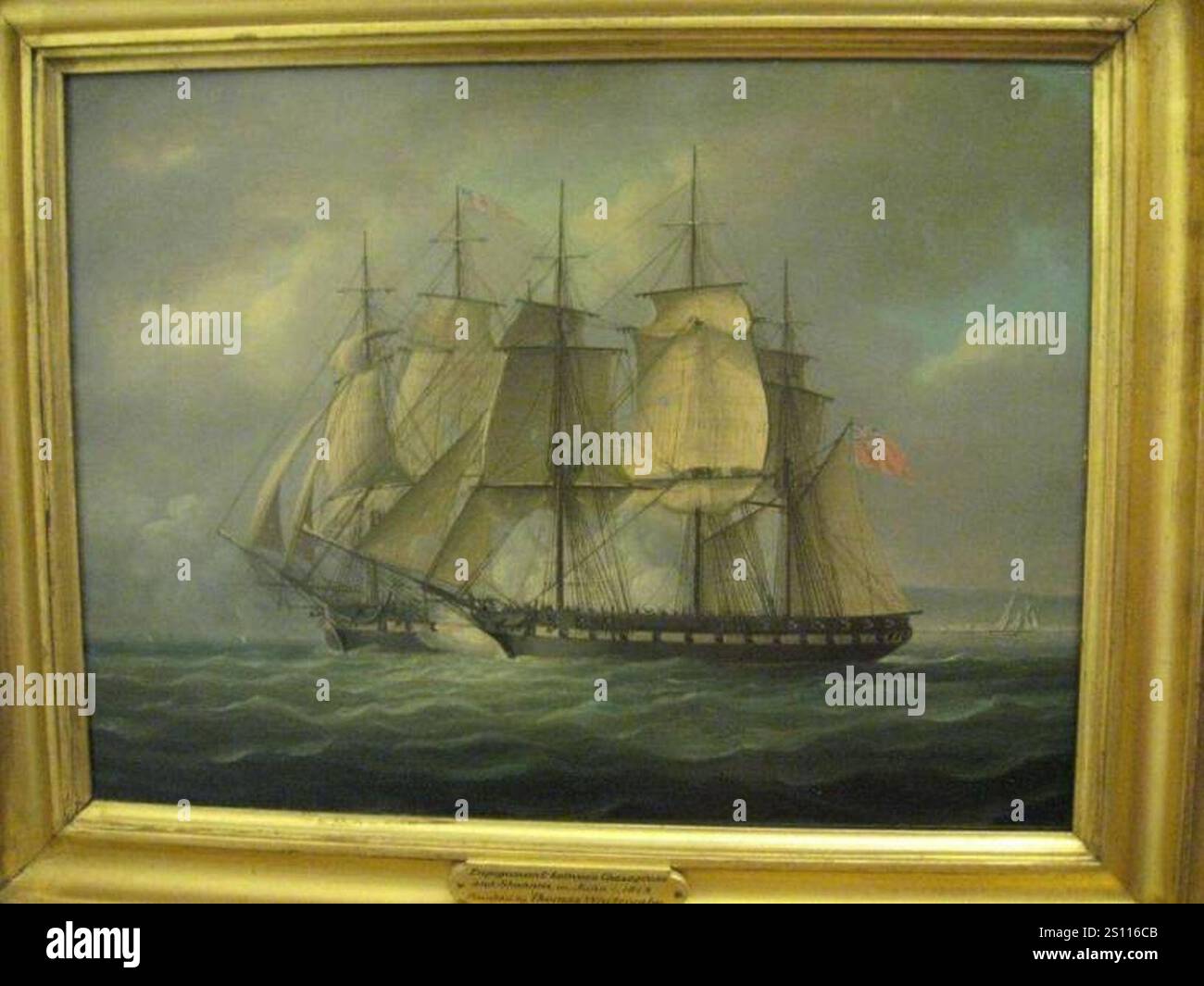 Zusammenarbeit zwischen der USS Chesapeake und der HMS Shannon, 1. Juni 1813 1963 57. Stockfoto