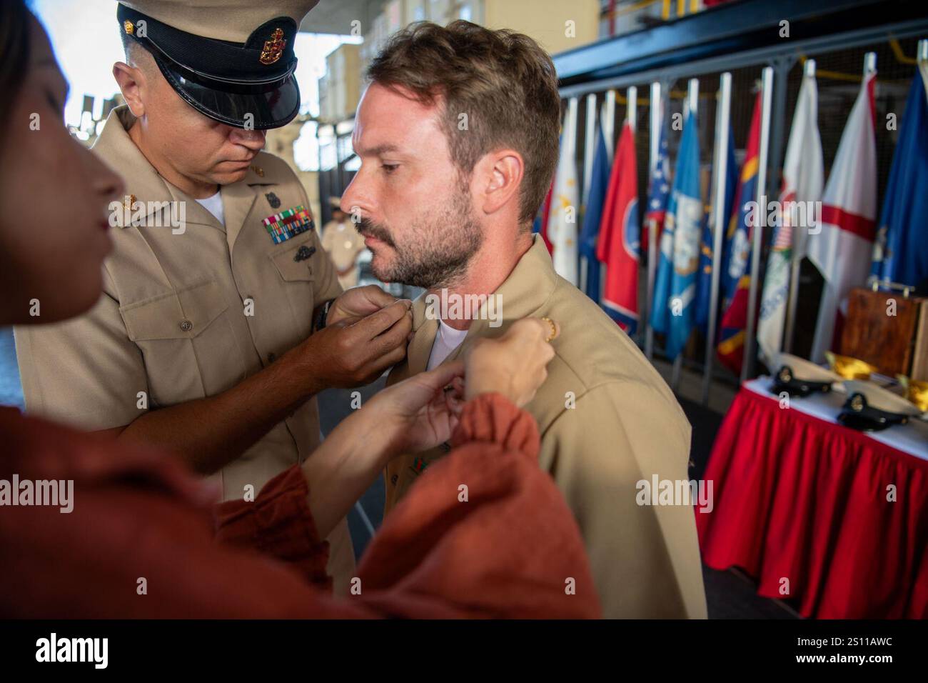 EODMU 8 Chief Pinning (8668642). Stockfoto