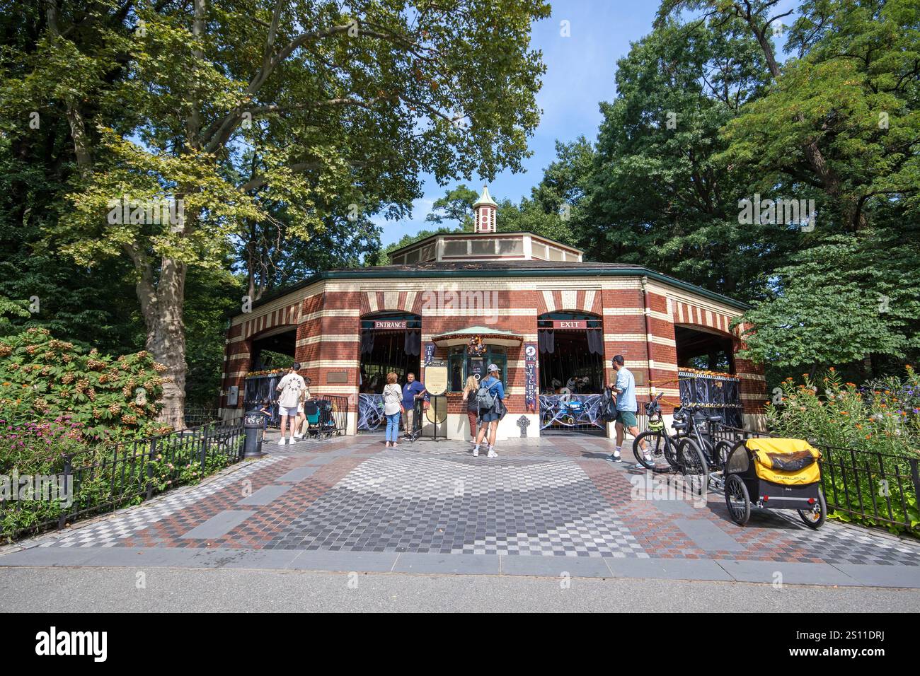 Historisches Chess & Checkers House (derzeit Heimat eines der Besucherzentren des Central Parks), Central Park, Manhattan, New York City, USA Stockfoto