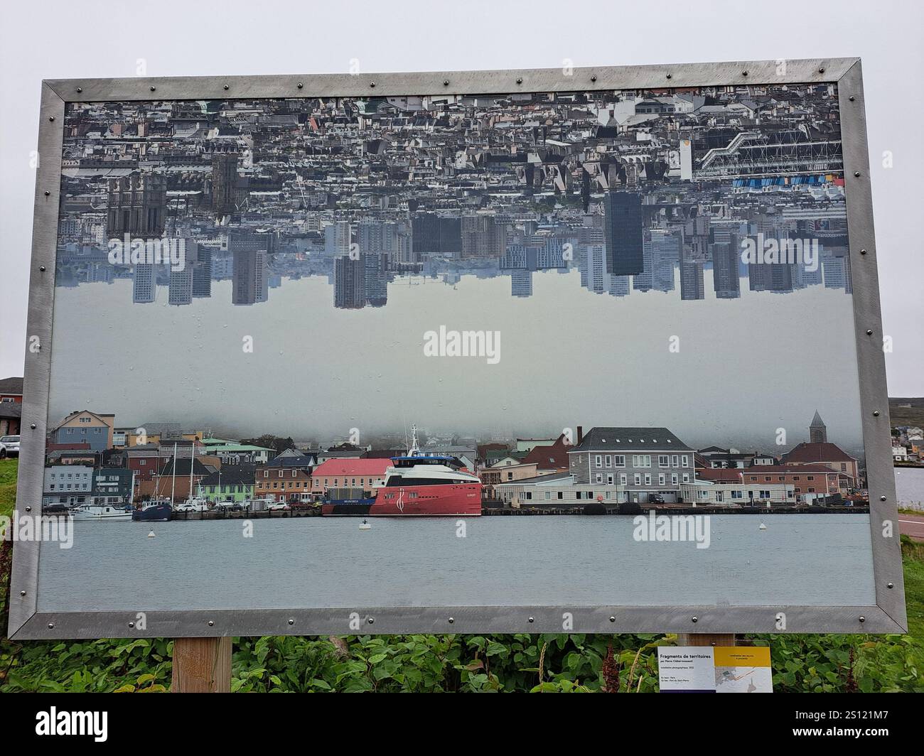 Stadt St. Pierre von Pierre Châtel-Innocenti in St. Pierre, Frankreich Stockfoto