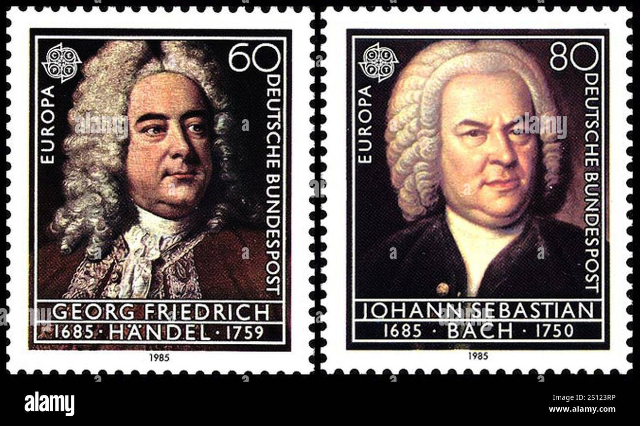 Europa 1985 Deutsche Bundespost Serie. Stockfoto