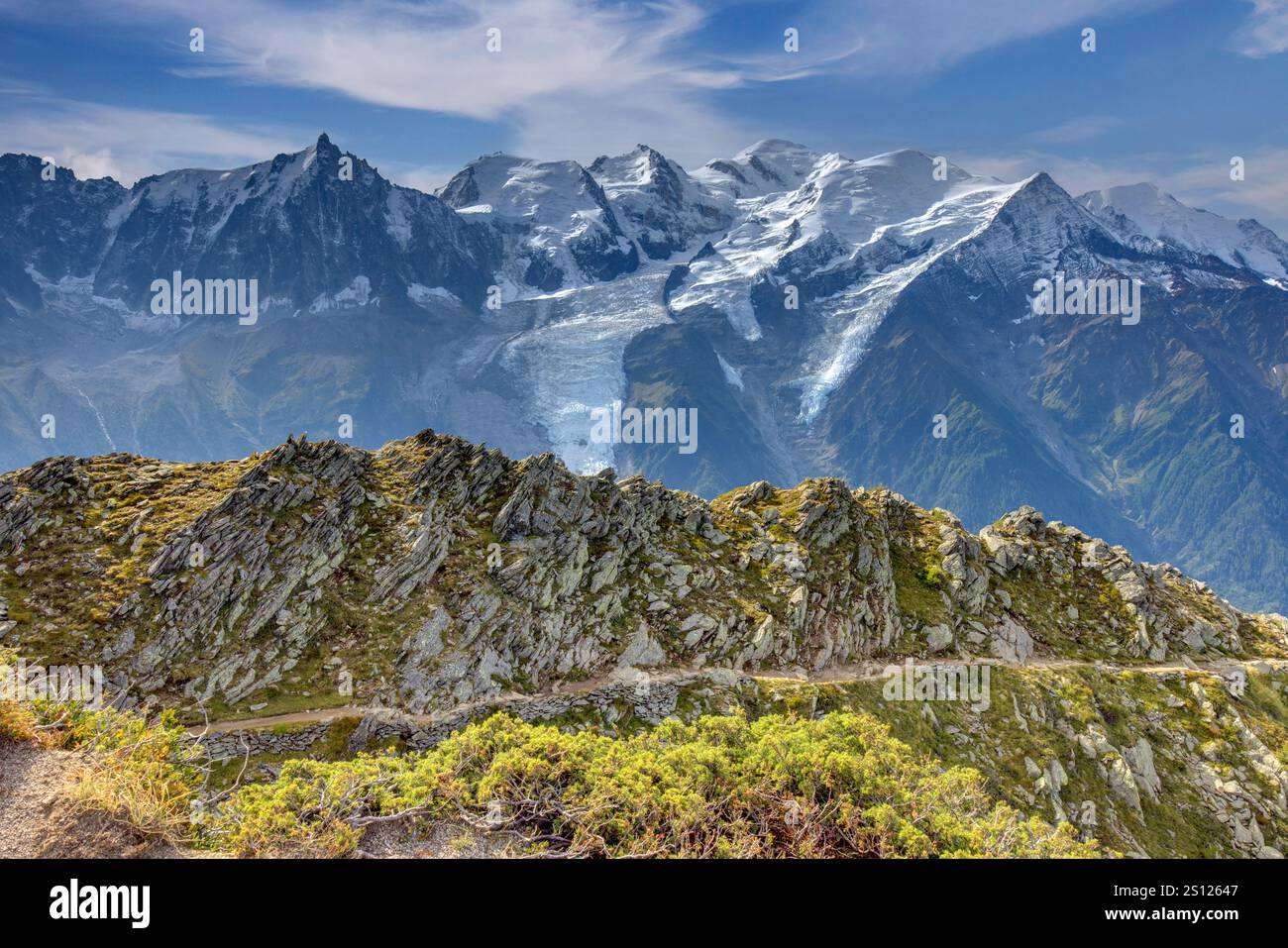 Mont-Blanc, Chamonix, Frankreich Stockfoto Mont-Blanc, Chamonix, Frankreich Stockfoto