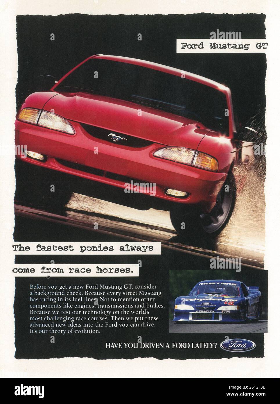 1995 Ford Mustang GT Ad Stockfoto