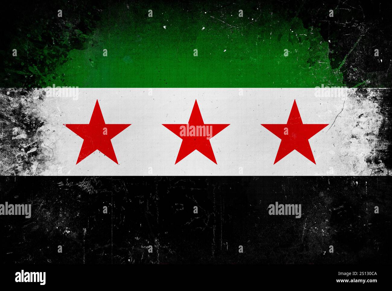 Syrische Armee Flagge – 90 X 150 Cm, Aus Polyester, Mit 2 Metallösen Zum Aufhängen