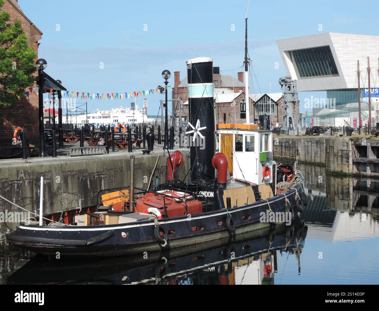 Kerne Steam Tug, Canning Dock, Liverpool Stockfoto