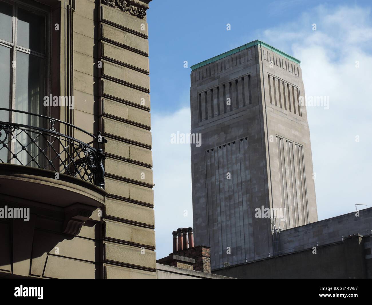 George's Dock Lüftungsturm, Mersey Tunnel, Liverpool Stockfoto