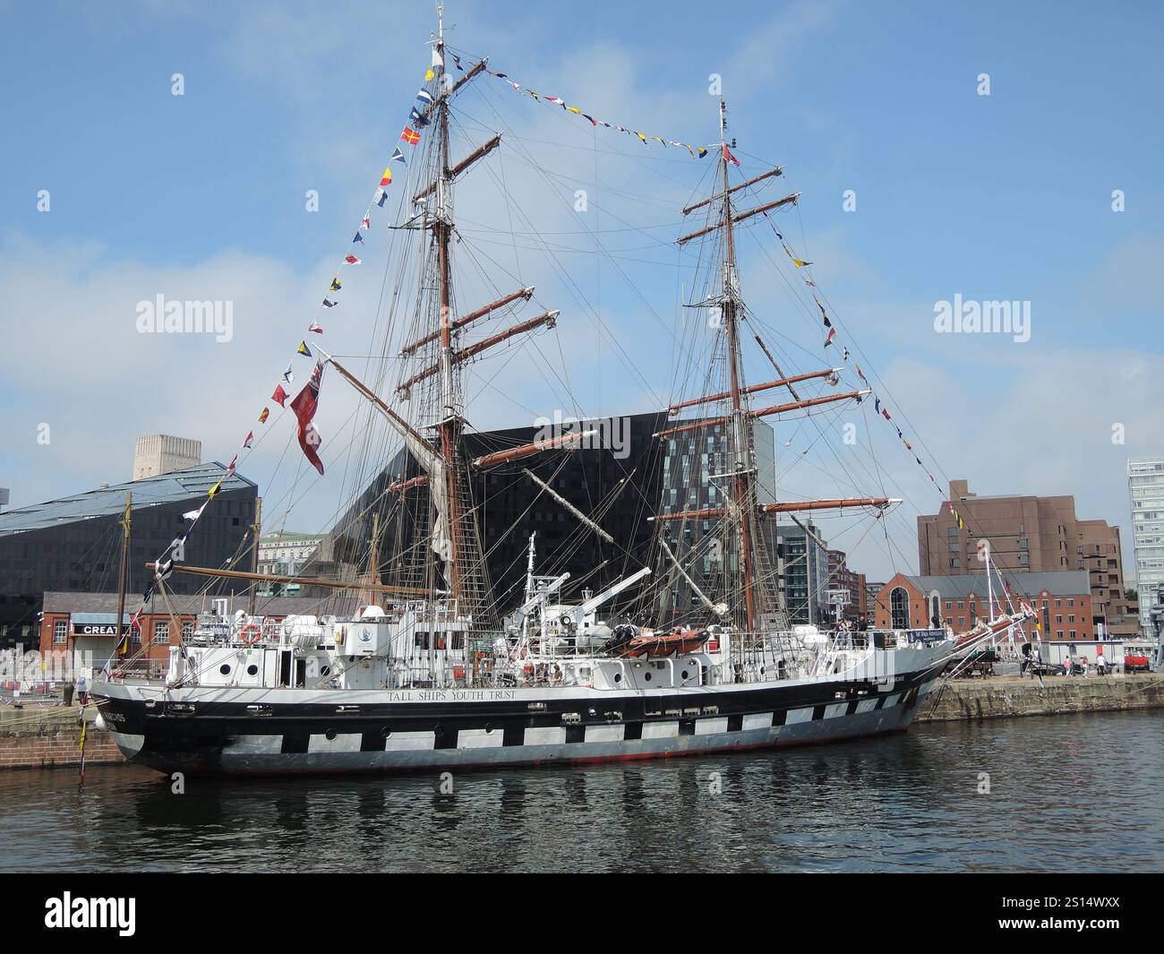 Stavros Niarchos Tallship, Canning Dock, Liverpool Stockfoto