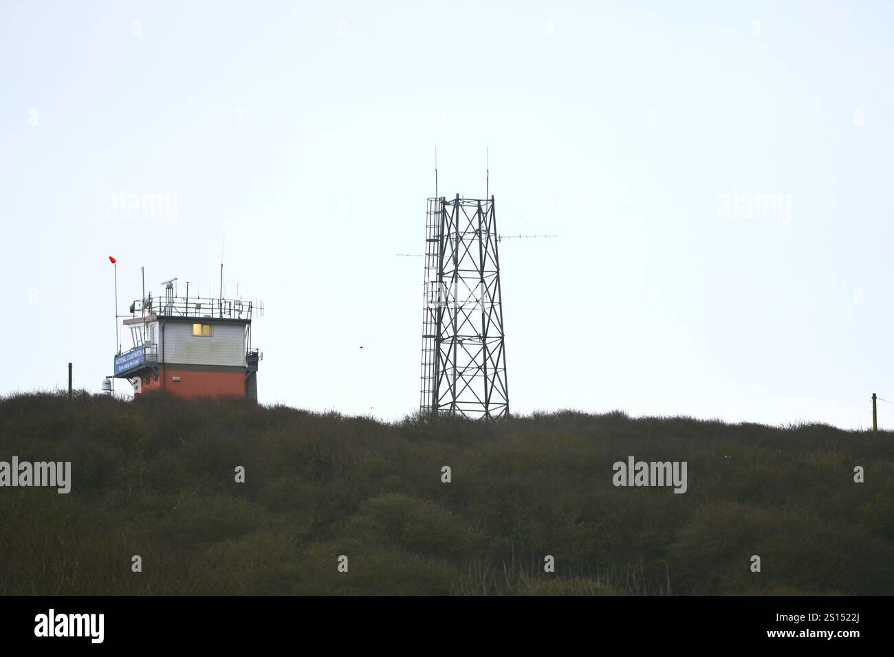 Aussichtspunkt der Küstenwache in Newhaven Stockfoto