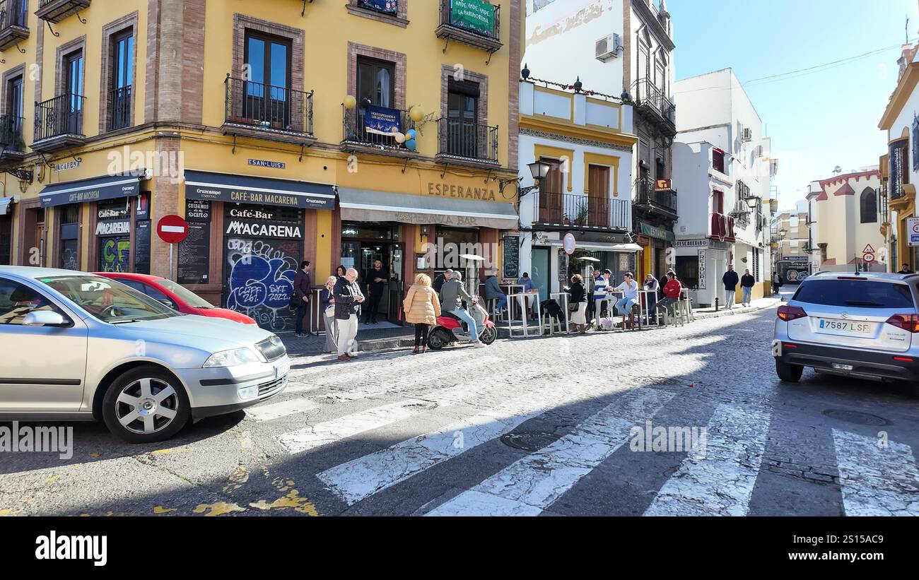 Das Viertel Macarena in Sevilla, Spanien Stockfoto Das Viertel Macarena in Sevilla, Spanien Stockfoto