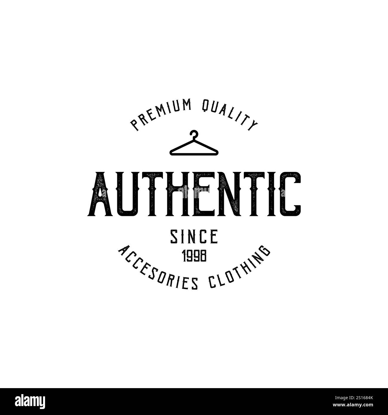 Authentisches Premium-Produkt – T-Shirt-Design Stock Vektor