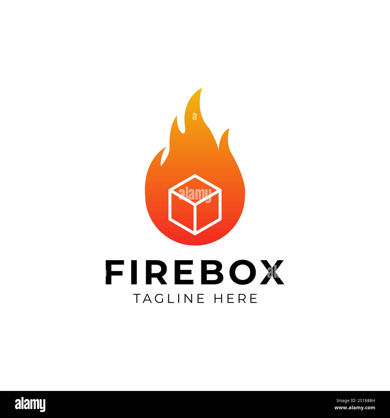 Designvorlage für das Brandmeldelogo Stock Vektor