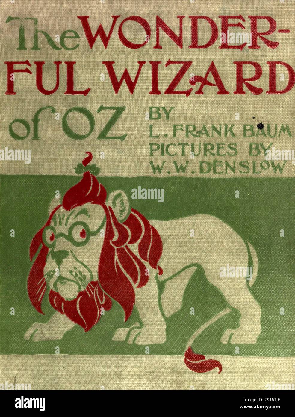 Buchcover von The Wonderful Wizard of Oz Stockfoto