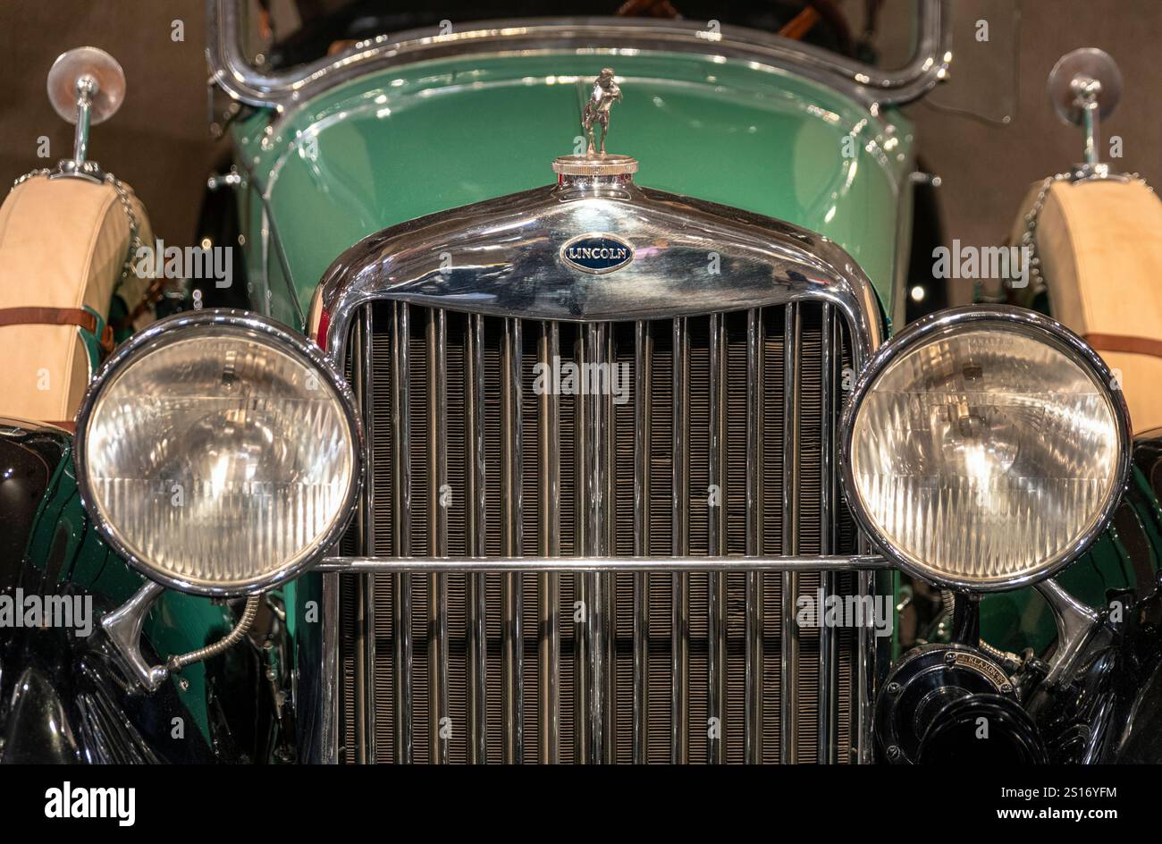 1927 Lincoln Sport Touring Classic Car, Heritage Museum. Stockfoto