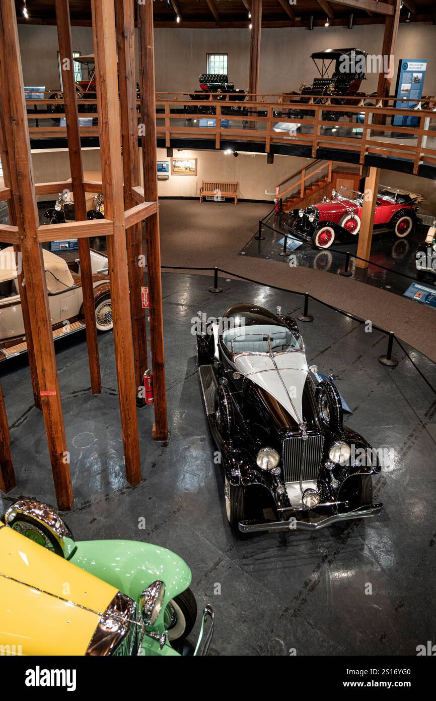 Automobilmuseum, Heritage Museums und Gärten. Stockfoto