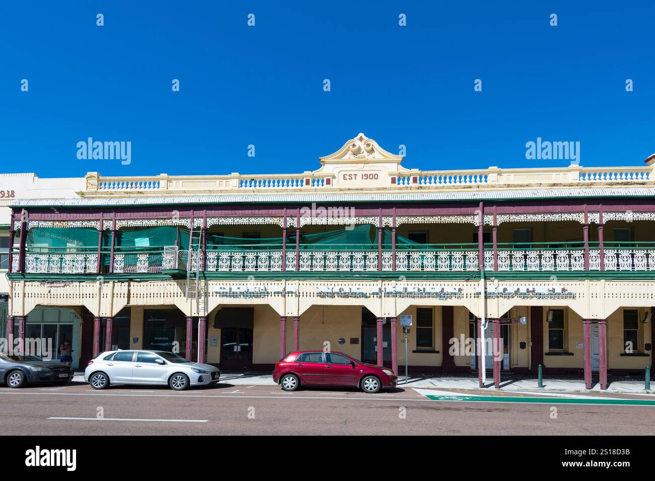 Das Great Northern Hotel ist ein denkmalgeschütztes Hotel an der 500 Flinders Street, City of Townsville, Queensland, QLD, Australien Stockfoto