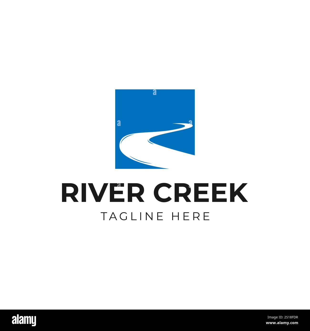 river Creek Logo Vektor Symbol Illustration Stock Vektor
