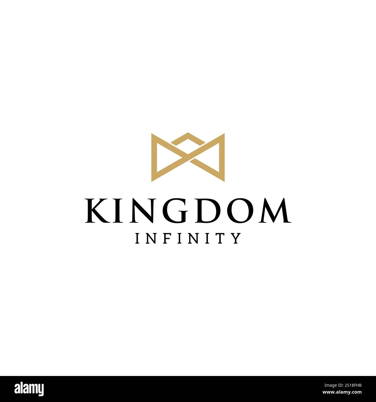 Luxuriöses Infinity-Logo Stock Vektor