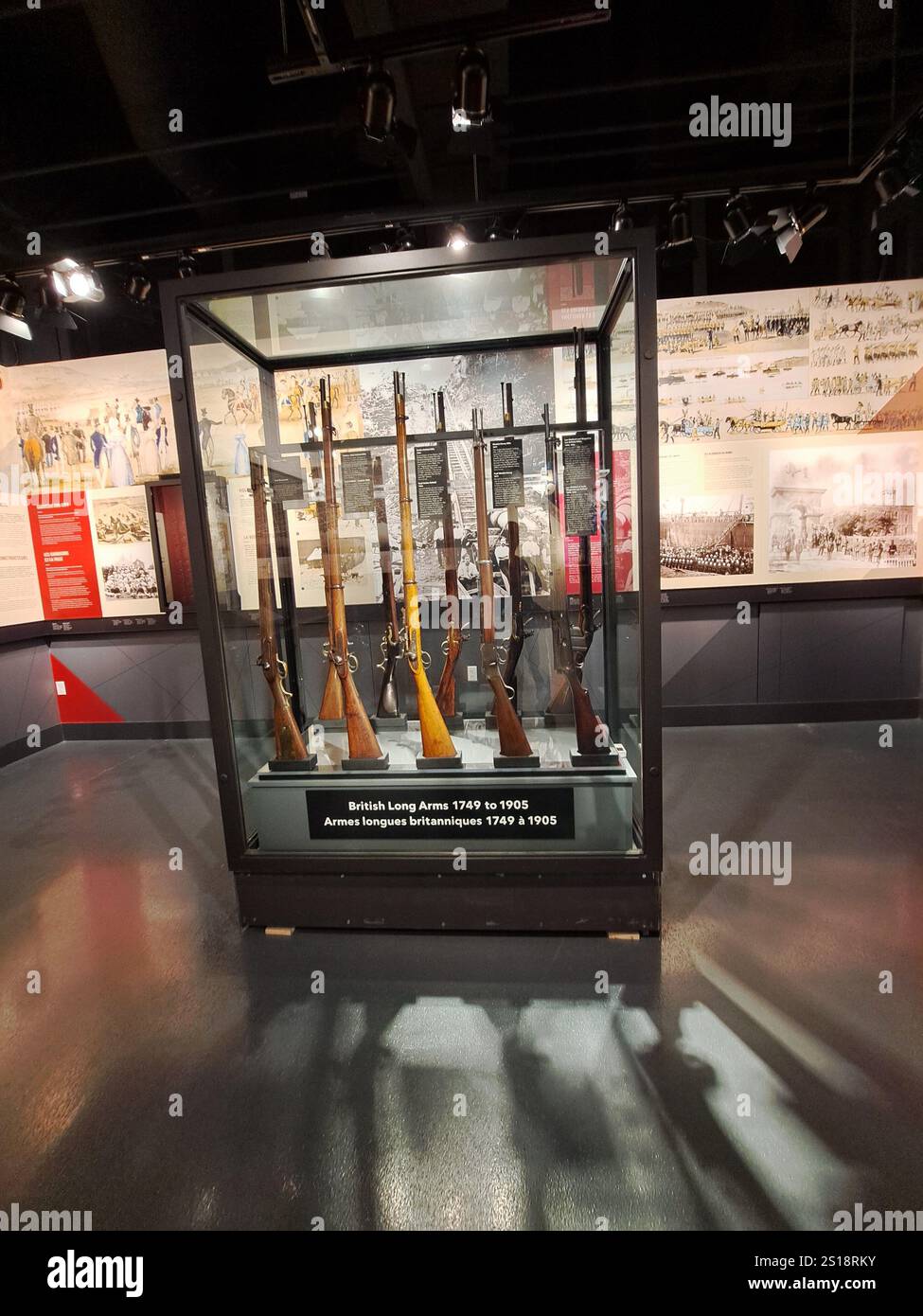 Britische Langwaffen in der Zitadelle in Halifax, Nova Scotia, Kanada Stockfoto