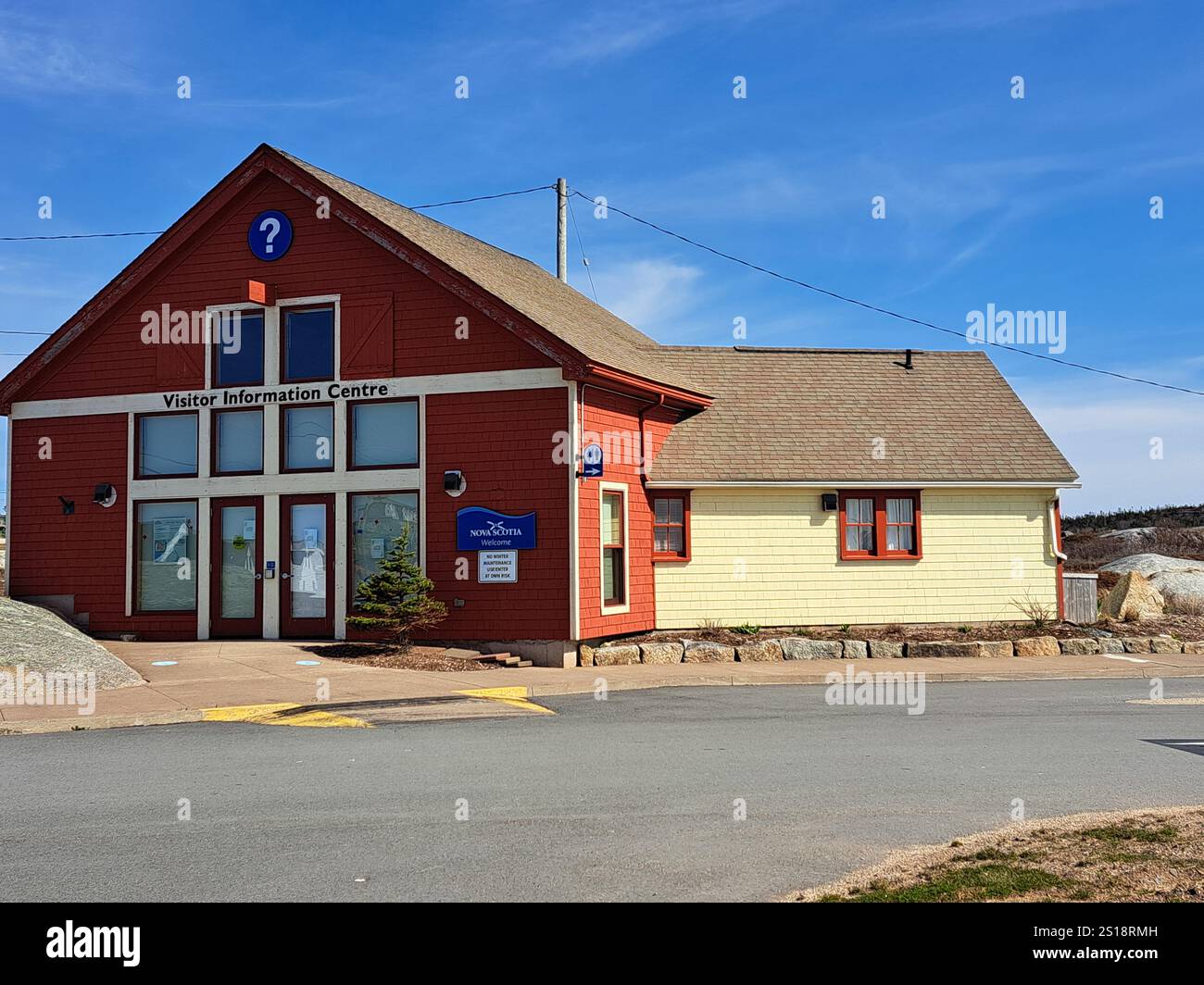 Besucherinformationszentrum in Peggy's Cove, Nova Scotia, Kanada Stockfoto