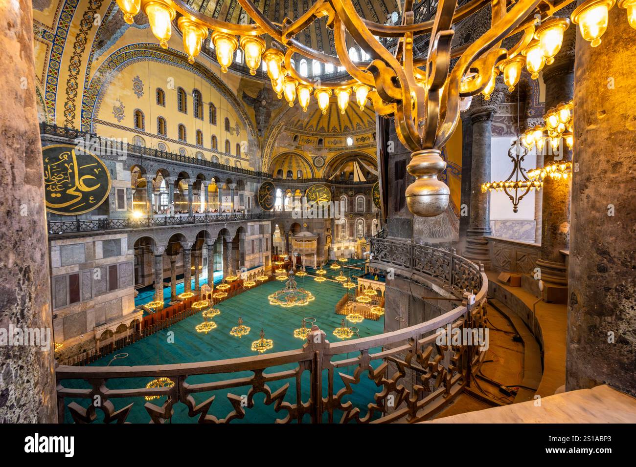 Türkei, Istanbul, historisches Zentrum, das zum UNESCO-Weltkulturerbe gehört, Bezirk Sultanahmet, Aya Sofya (Haghia Sophia oder Saint Sophia) Stockfoto