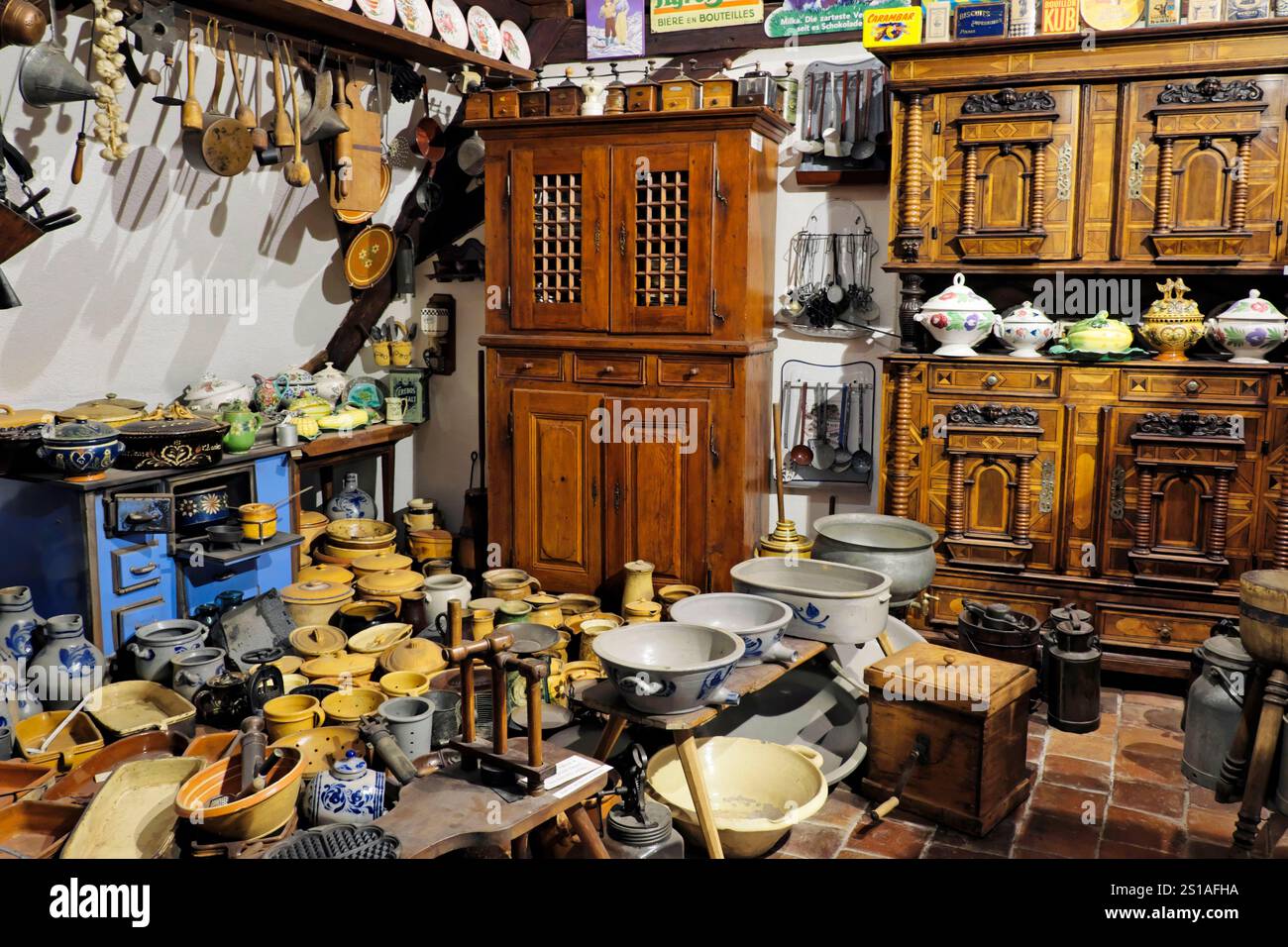 Frankreich, Bas Rhin, Gertwiller, Lips Lebkuchenfabrik, Lebkuchenmuseum und elsässische Volkskunst Stockfoto