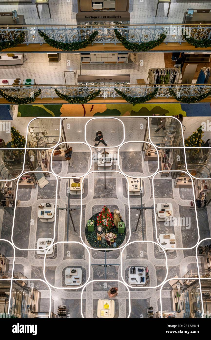 Frankreich, Paris, das Kaufhaus La Samaritaine während der Weihnachtsferien Stockfoto
