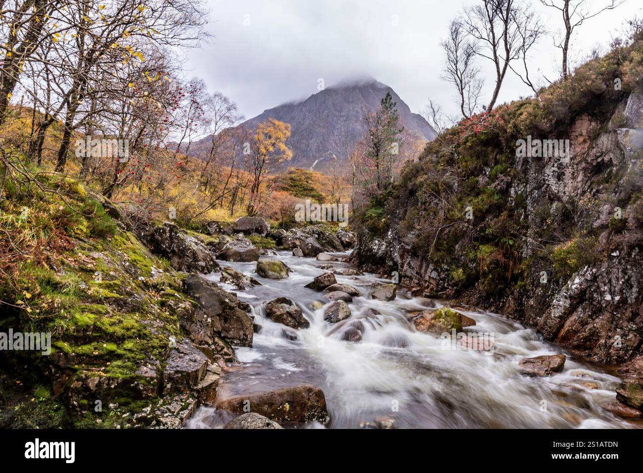 Blick auf Buachaille Etive Mor in Schottland Stockfoto