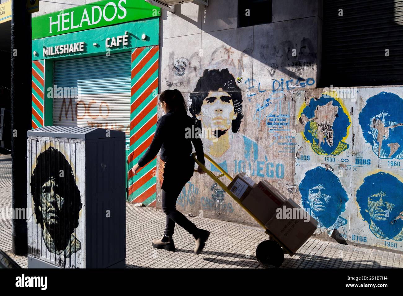 Caminito Street, La Boca Buenos Aires Stockfoto