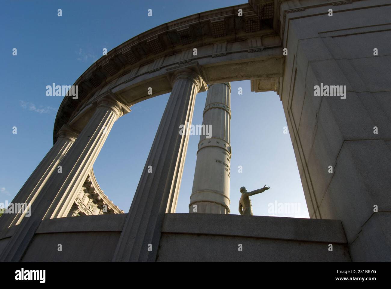Präsident der Konföderation, Jefferson Davis - Monument enthüllt am 3. Juni. 1907 an der Monument Avenue, seit 2020 entfernt Stockfoto