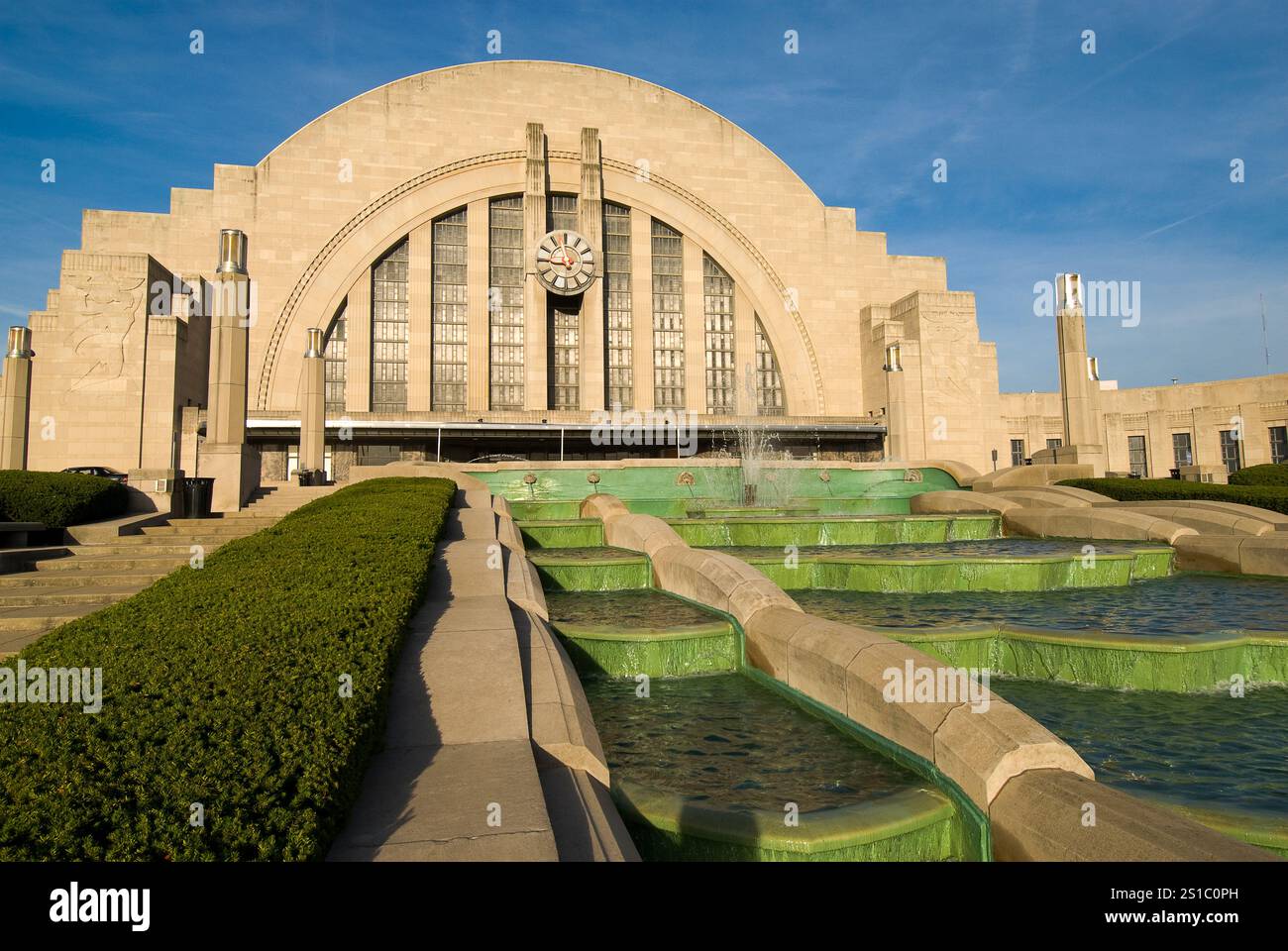 Das Museum Center am Union Terminal begann 1933 als Schienenzugterminal, bis 1972 die Stadt das massive Art déco-Gebäude übernahm Stockfoto