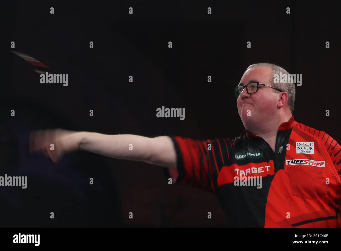 Alexandra Palace, London, Großbritannien. Januar 2025. PDC Paddy Power World Dart Championships Tag 15 Halbfinale 2024/25; Credit: Action Plus Sports/Alamy Live News Stockfoto