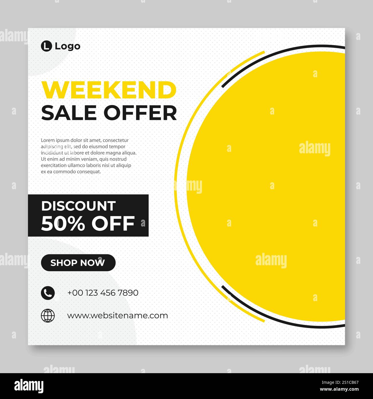 Fashion Sale Social Media Post baner Vorlage Stock Vektor