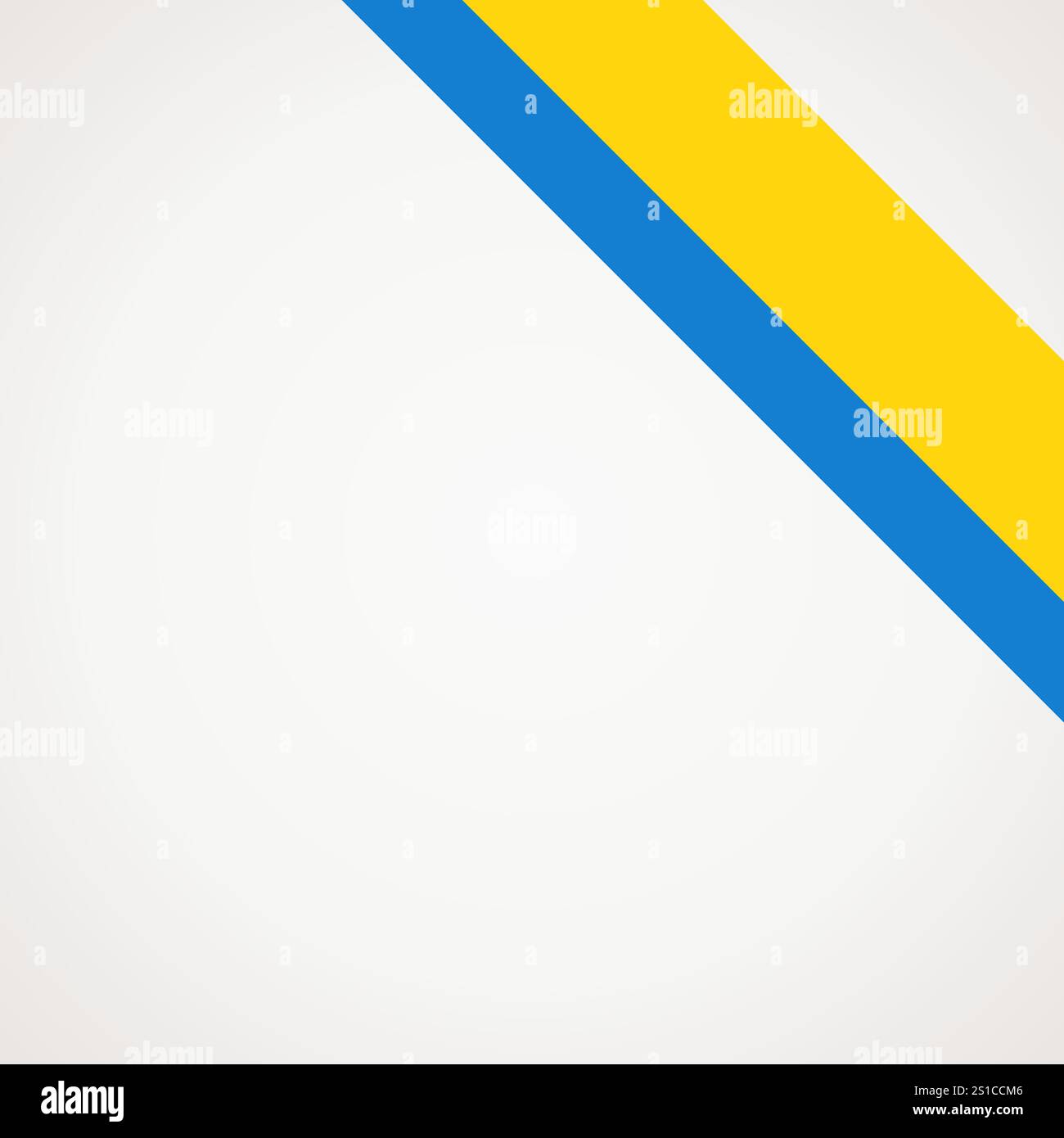 Schräg verlaufene Farbbandflagge der Ecke für einen oberen rechten Bereich einer Seite. Stock Vektor