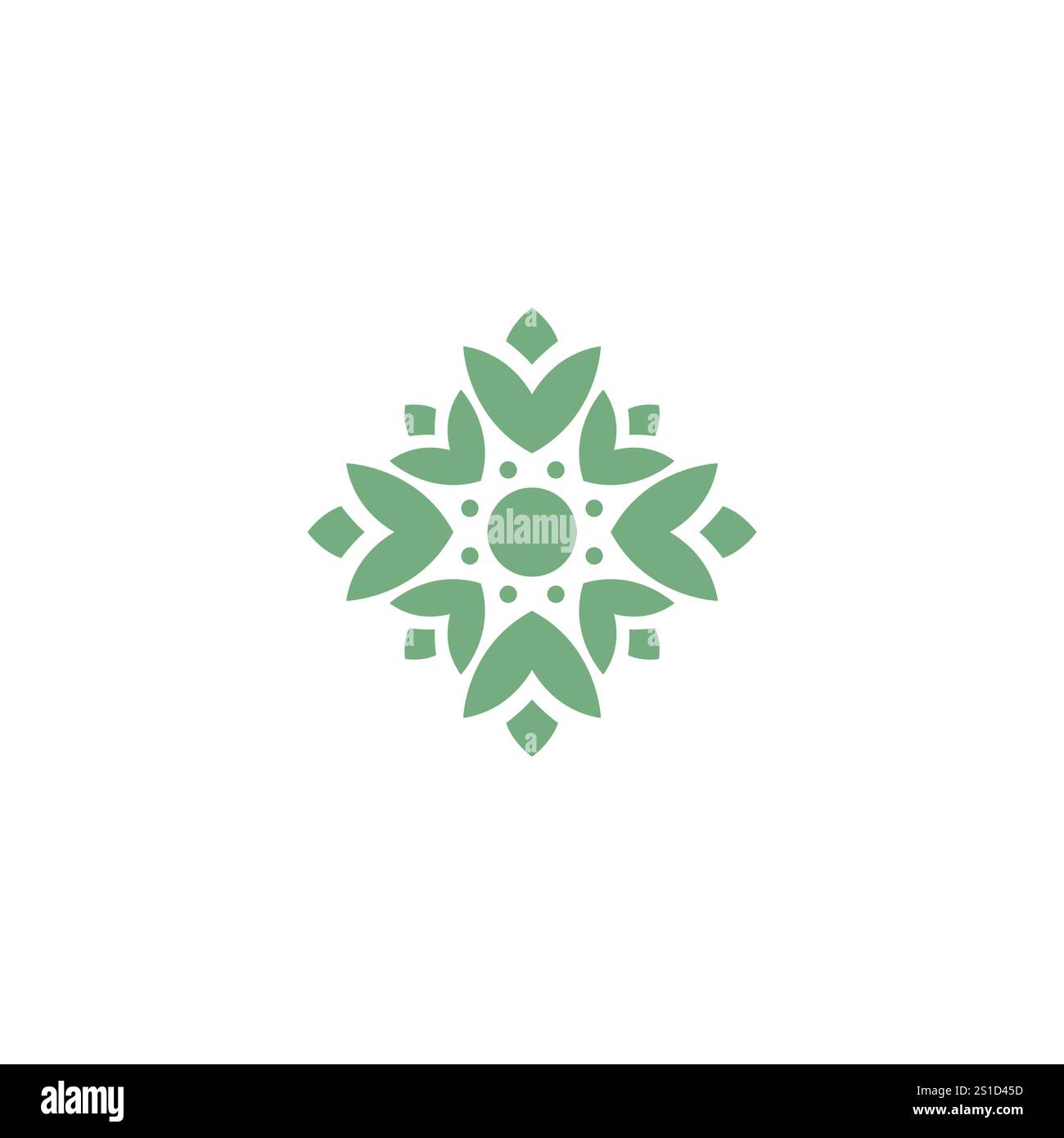 Organic Leaves Logo Vektor. Natursymbol Stock Vektor