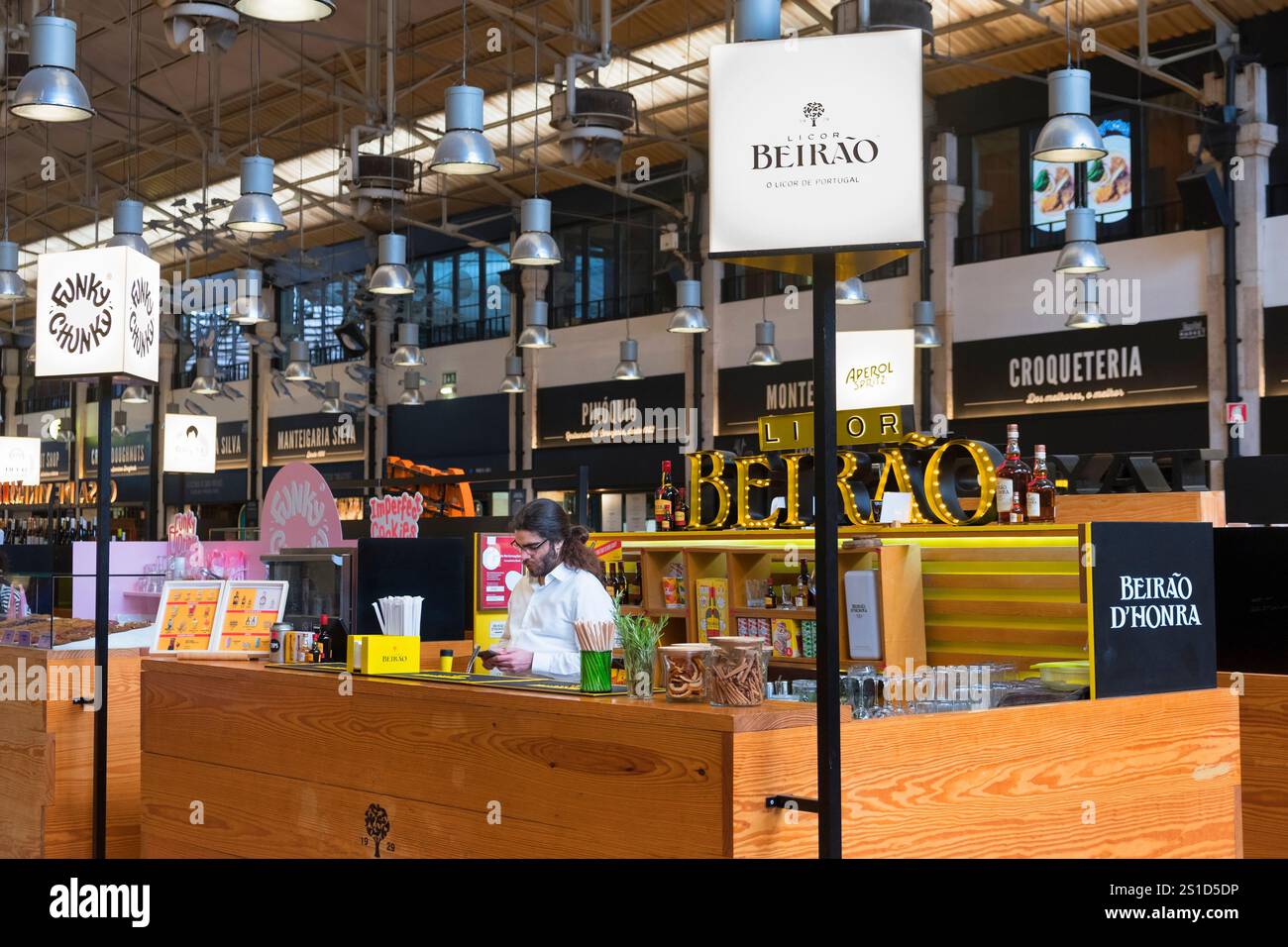 Timeout Markt Lissabon Portugal Stockfoto