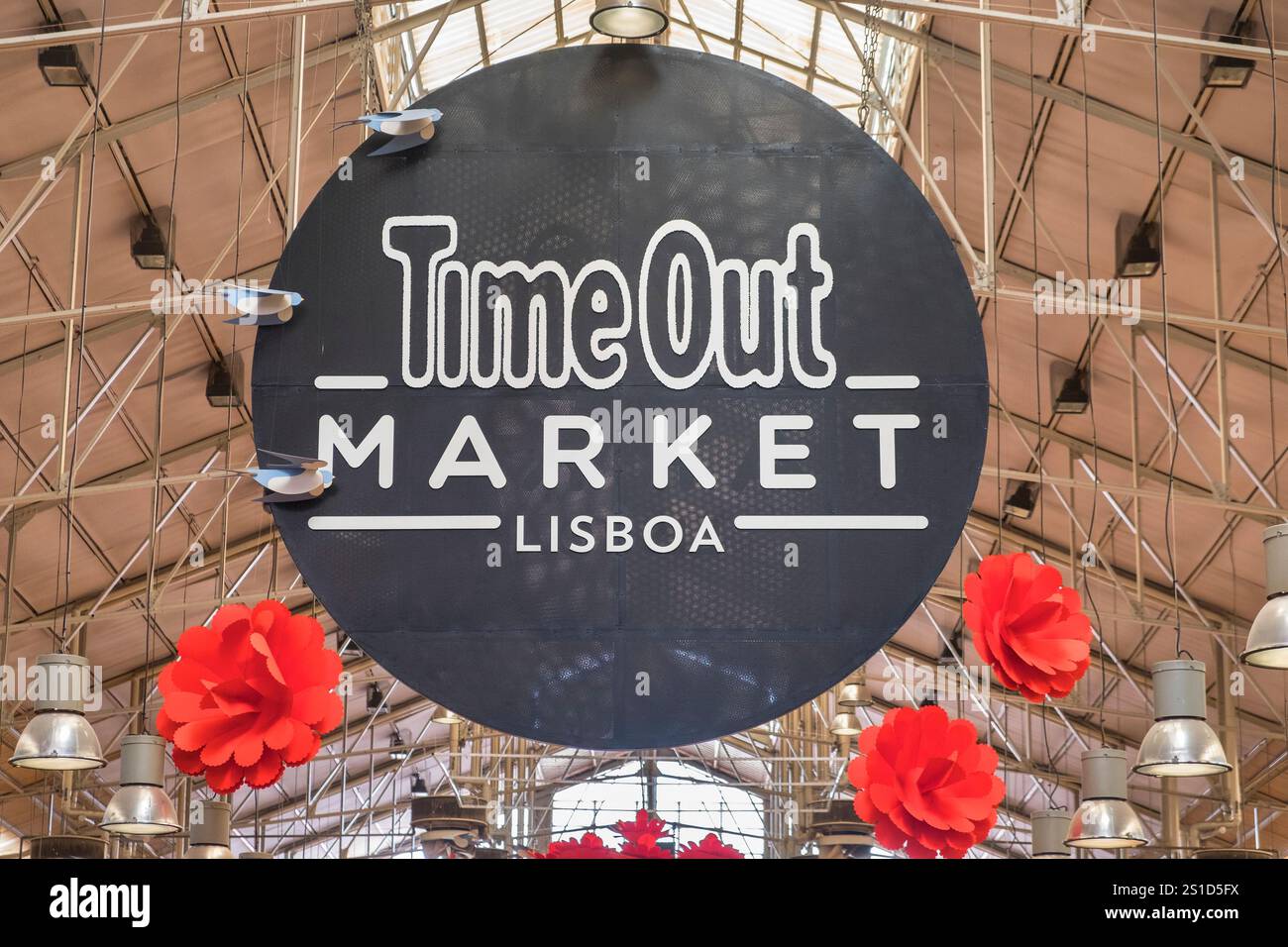 Timeout Markt Lissabon Portugal Stockfoto