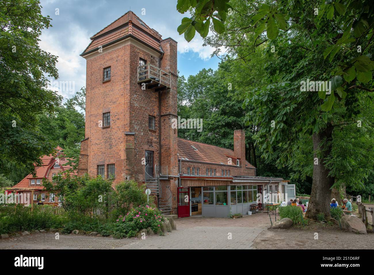Gebäude des Hofes Wulfsdorf, Ahrensburg bei Hamburg Stockfoto