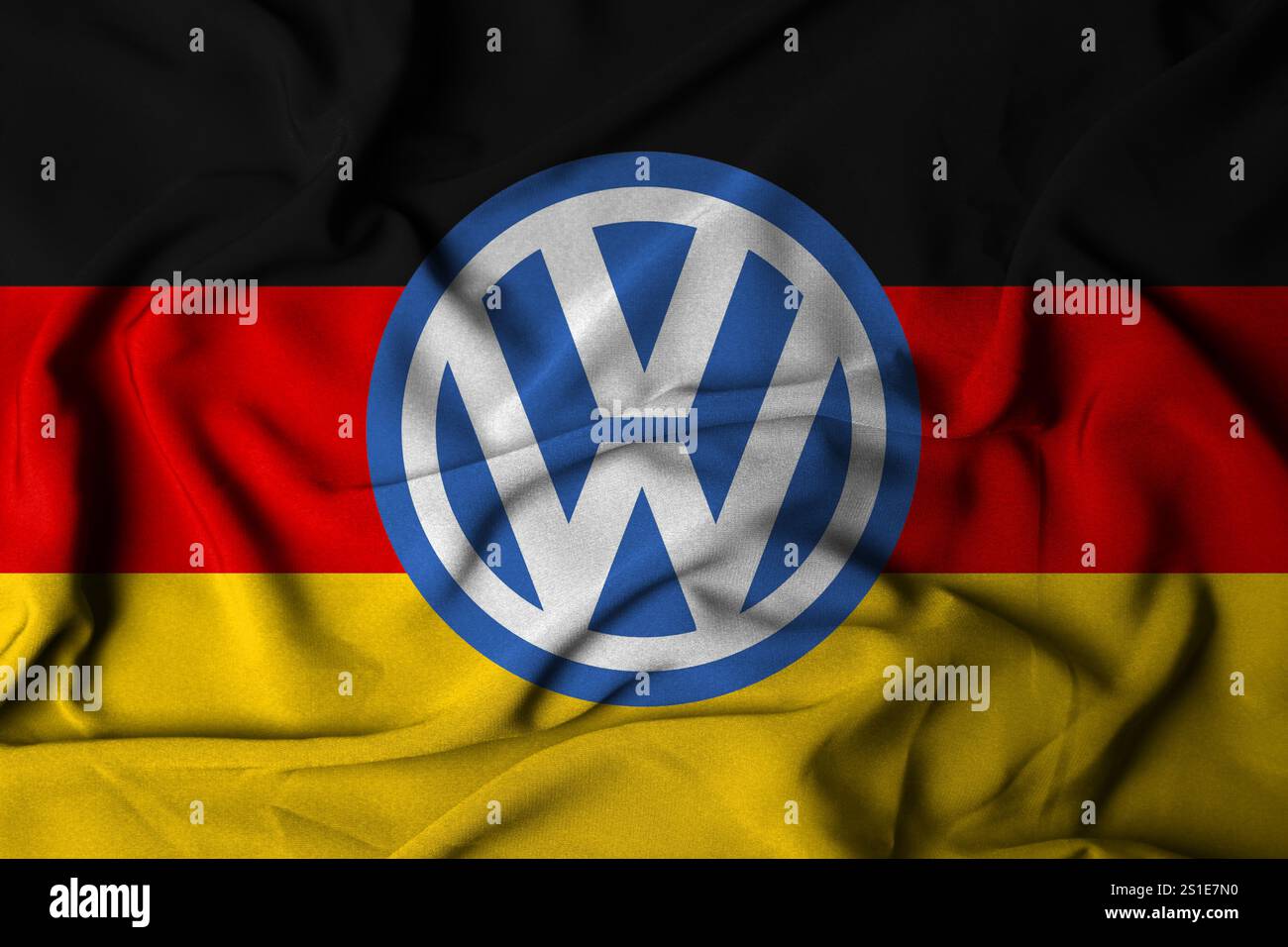 Pringsewu, lampung; 03. januar 2025; Volkswagen VW ist ein Automobilhersteller mit Sitz in Wolfsburg, Niedersachsen Stockfoto